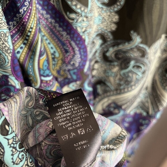 Effortless Style by Citiknits Women’s Top Green Long Sleeve Bell V-Neck Large - Picture 9 of 11